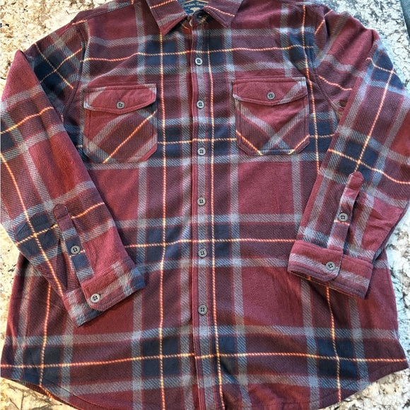 Freedom Foundry Men's Plaid Button-Down Shirt in Red and Blue - Picture 1 of 3